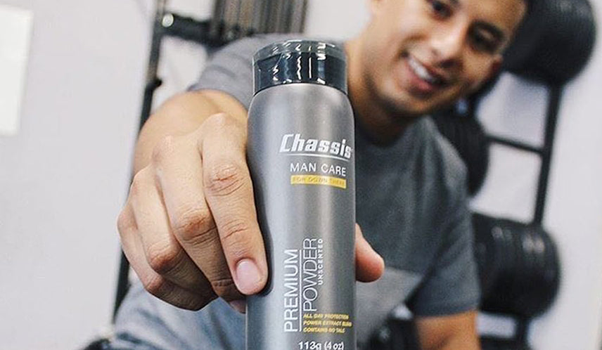 Man Holding Chassis Premium Powder